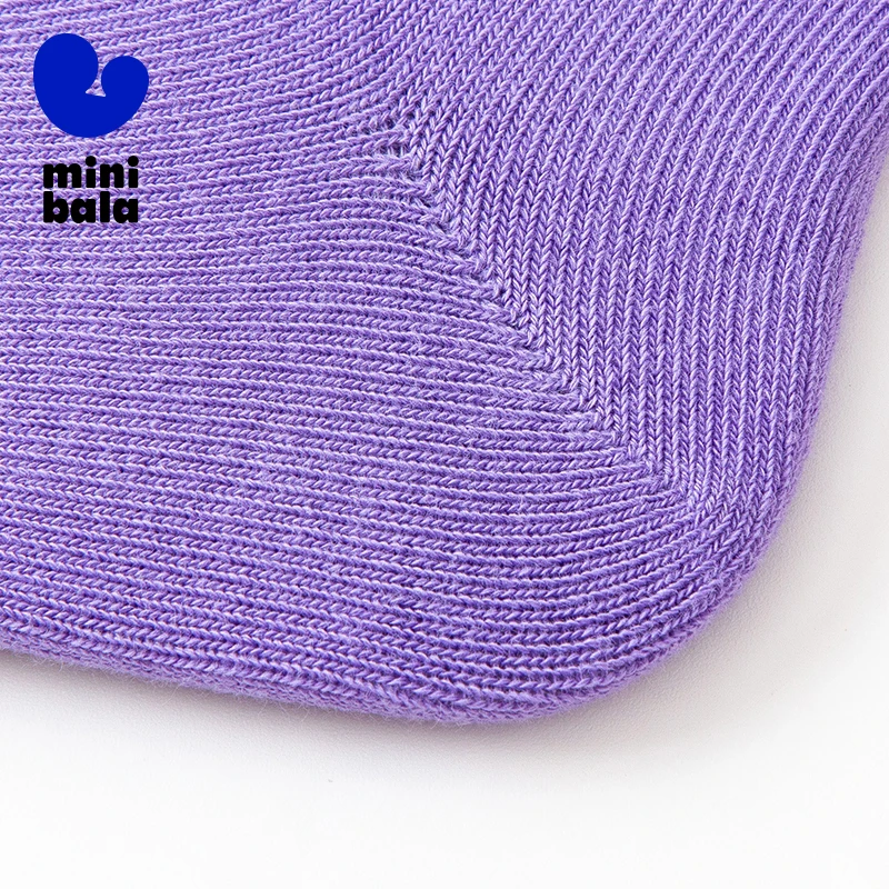 جوارب Mini Bala للجنسين للأطفال ماصة للعرق وقابلة للتنفس من القطن المرن للأطفال متعددة الاستخدامات مكونة من 5 قطع