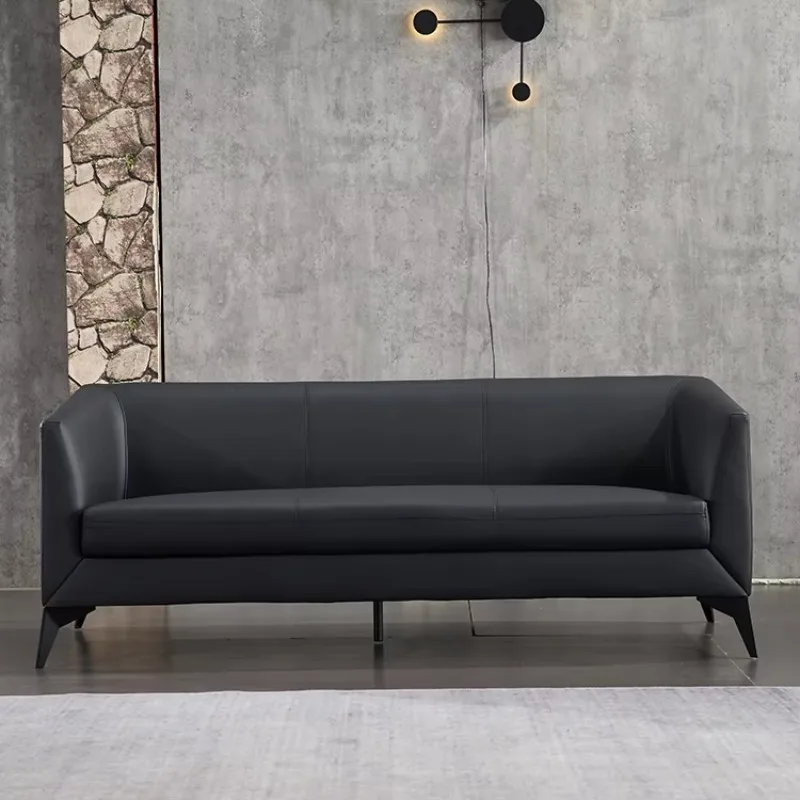 Modernes Executive-Bürosofa aus PU-Leder im neuen Stil, verstellbare Empfangsmöbel für CEOs für Büroumgebungen