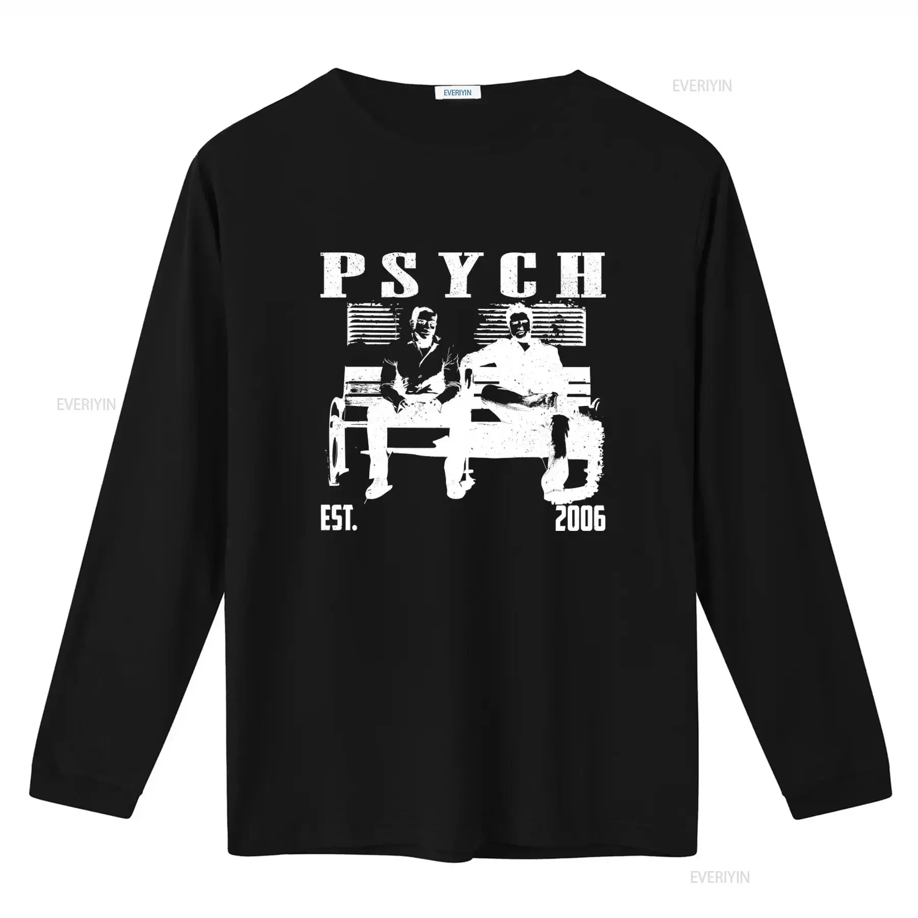 Psych TV Series Vintage Midcentury T Shirt For Him Retro Design 2006 Est vintage Washed Comfortable Unisex designer clothes