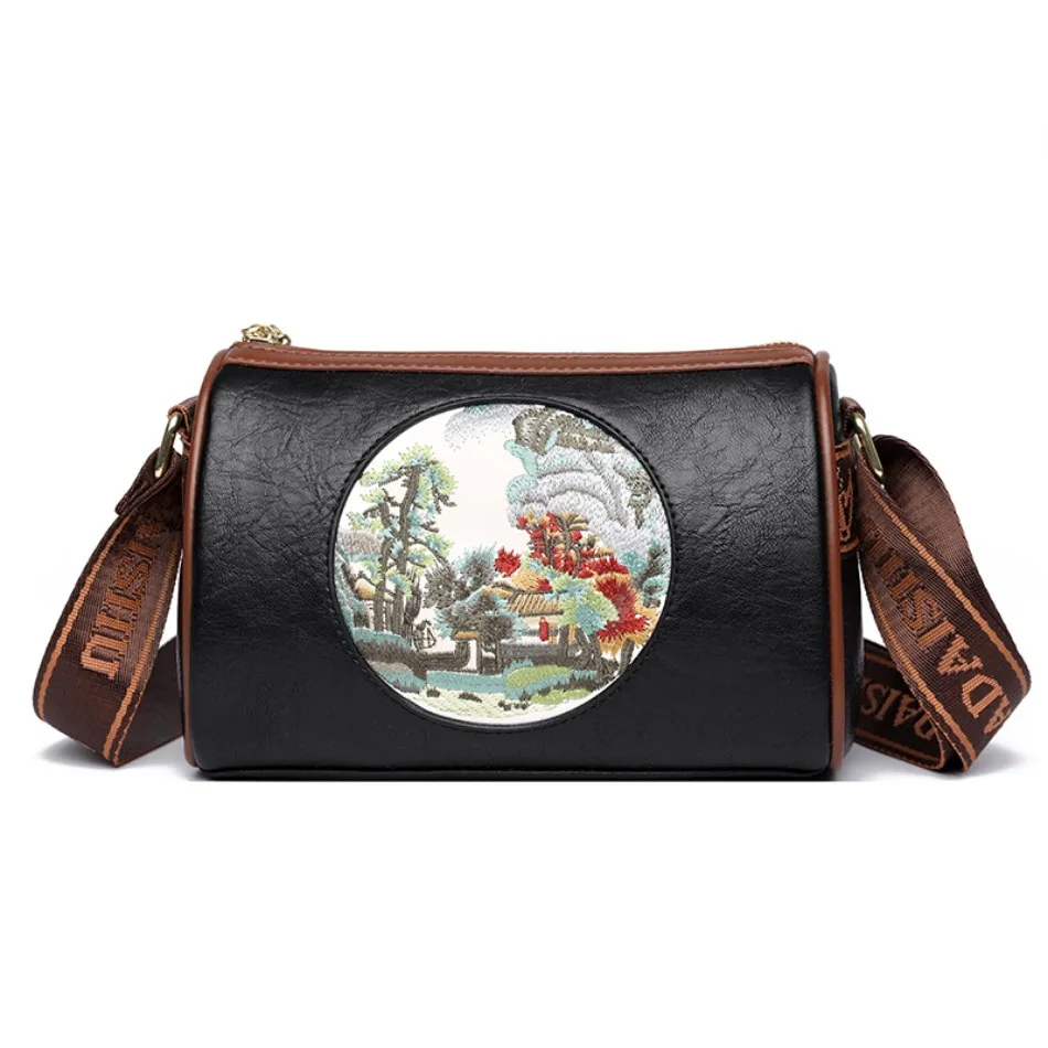 Fashion Landscape Painting  Purses and Crossbody Bags for Women  Handbags Luxury Designers High Quality Solid Color Shoulder Bag