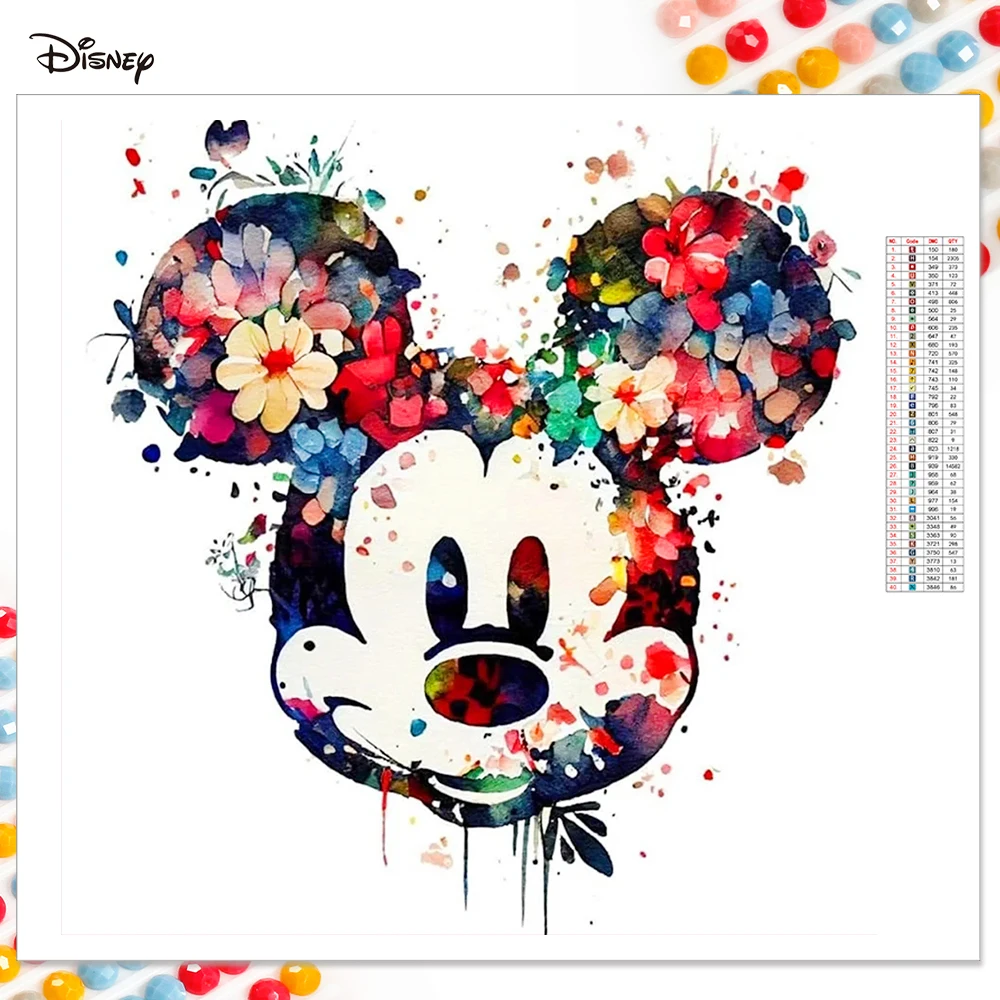 Disney Diamond Painting Mickey Mouse Picture Of Rhinestones Embroidery Full Round Mosaic Cartoon Cross Stitch Home Decor