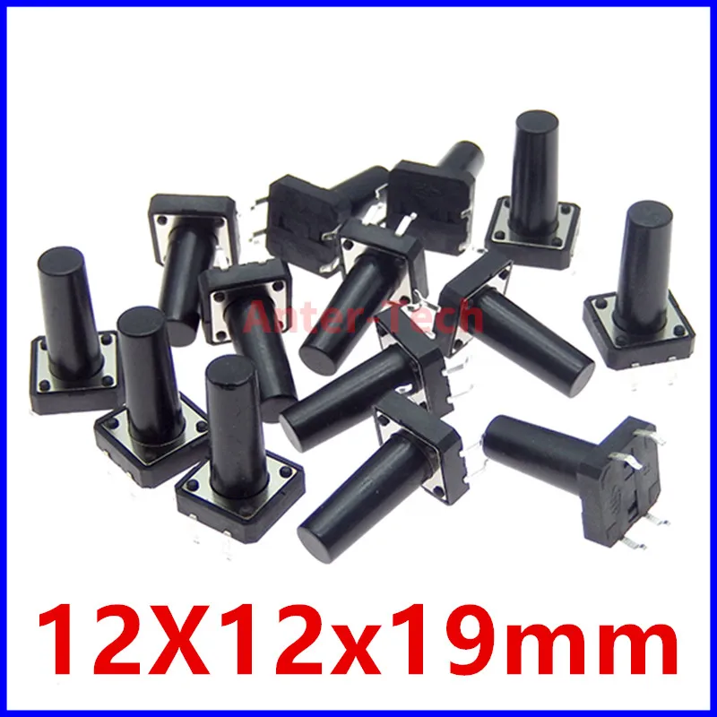 20PCS Tactile Tact Mini Push Button Switch Micro switch 12x12 12*12*4.3mm 5mm 6 7 8 9 10 11 12 mm 4Pinc tact switch