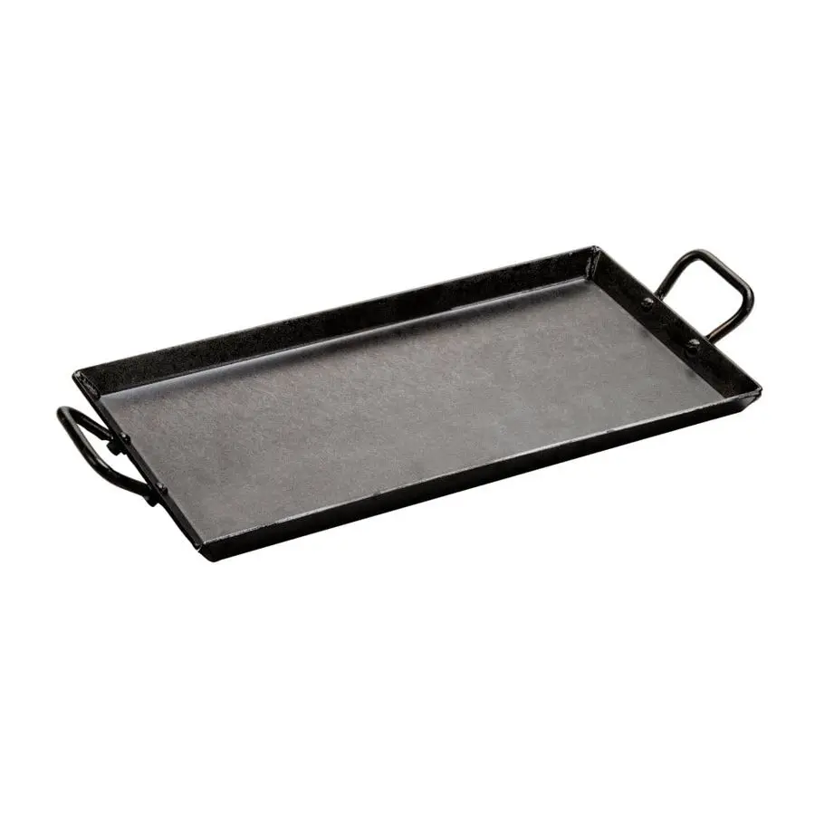 

18 Inch PreSeasoned Carbon Steel Griddle Unparalleled Heat Retention Use in the Oven, on a Gas Stove, on the Grill, or Over a Ca