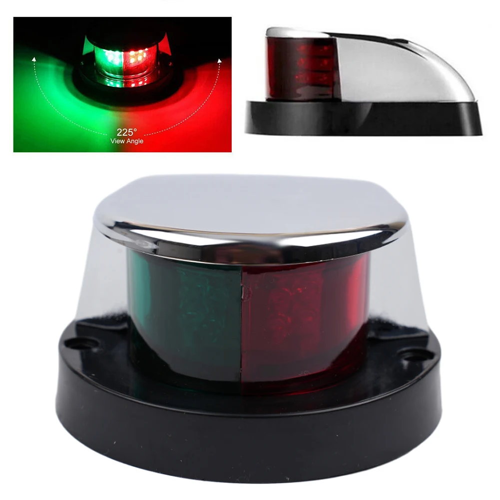 ABS Plastic Base Long Service Life V Boat Light Navigation Lights Ship Running Lamps Side Lights Dual Navigation Light