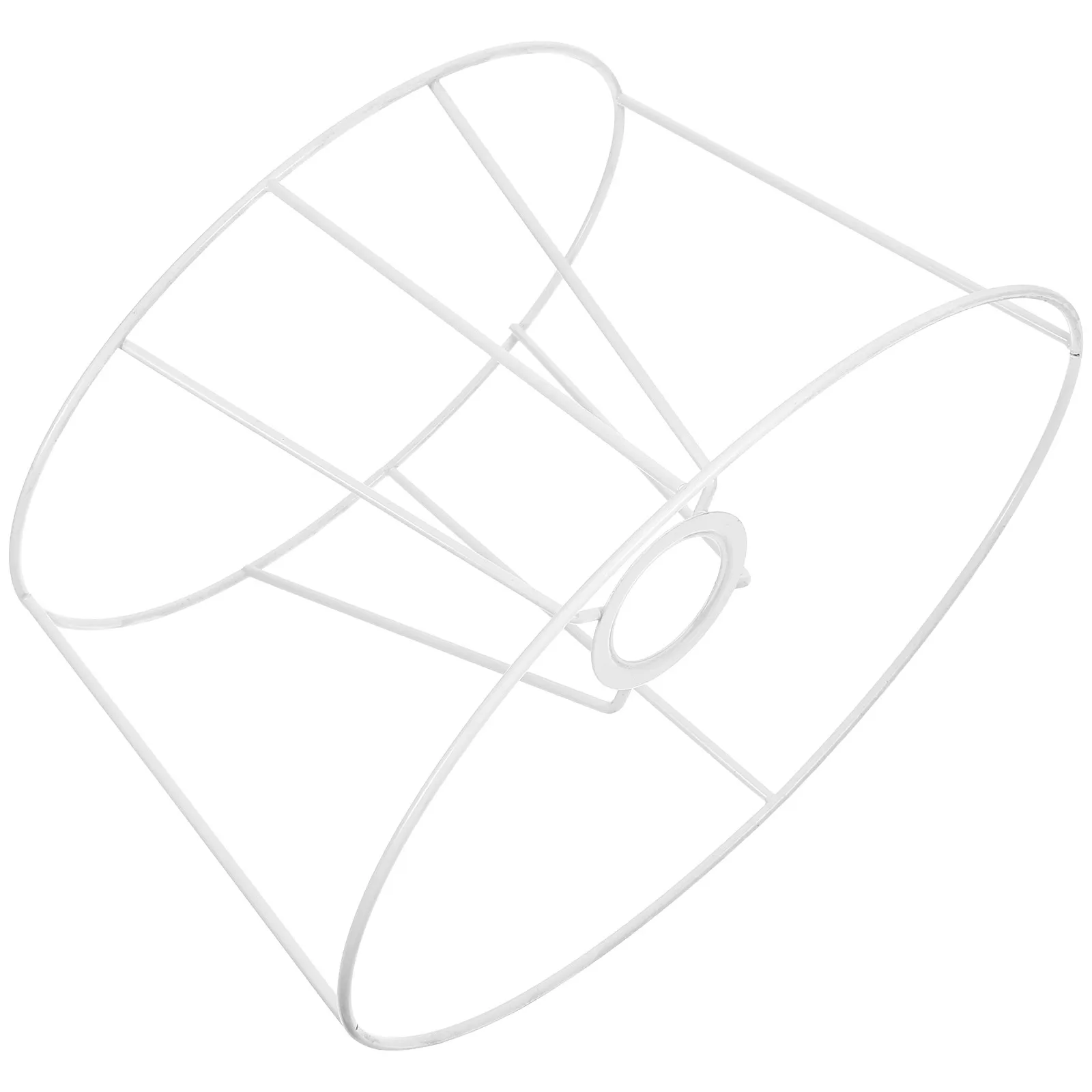 

European Style Oval Lampshade Frame Metal Wire Cage Lamp Shade DIY Chandelier Shade Holder Rust Resistant Iron Bulb Guard