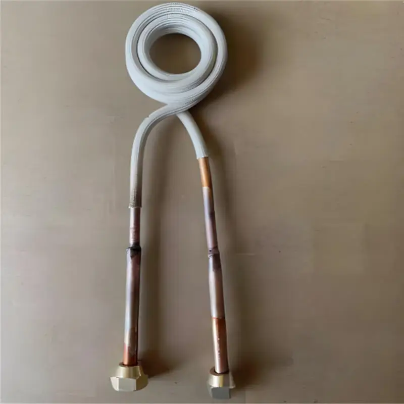 Double Layer Copper Induction Heating Rings Coil for Induction Heater Welding Brazing Closed O-Ring Heating Head