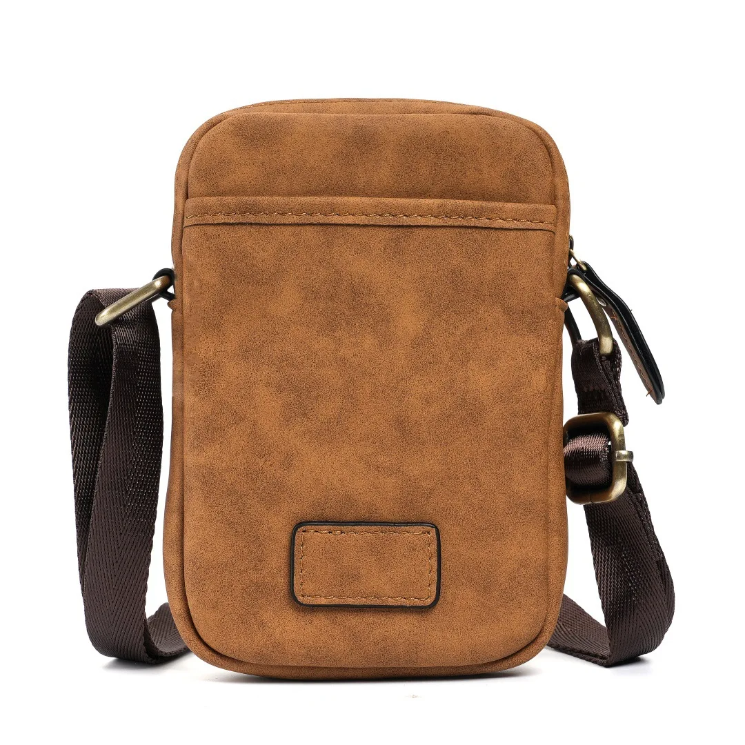 

Multi-Color Retro Split Leather Shoulder Bag Multi-Functional Adjustable Strap Crossbody Bag for Outings Phone & Small Items