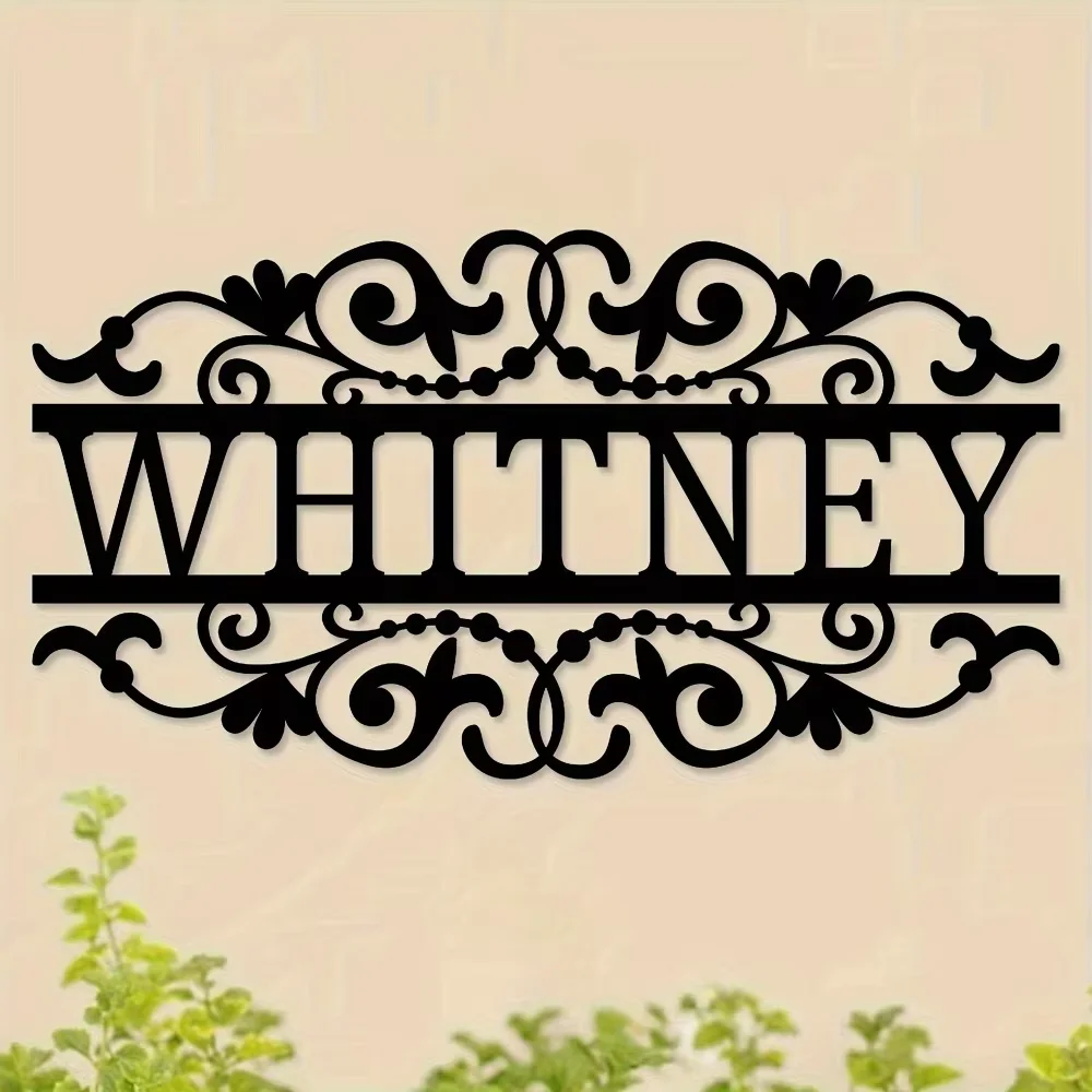 

Personalized Custom Metal Door Plate - Stylish, Floral Satin, Suitable for Indoor/Outdoor, Memorable Festival Gift