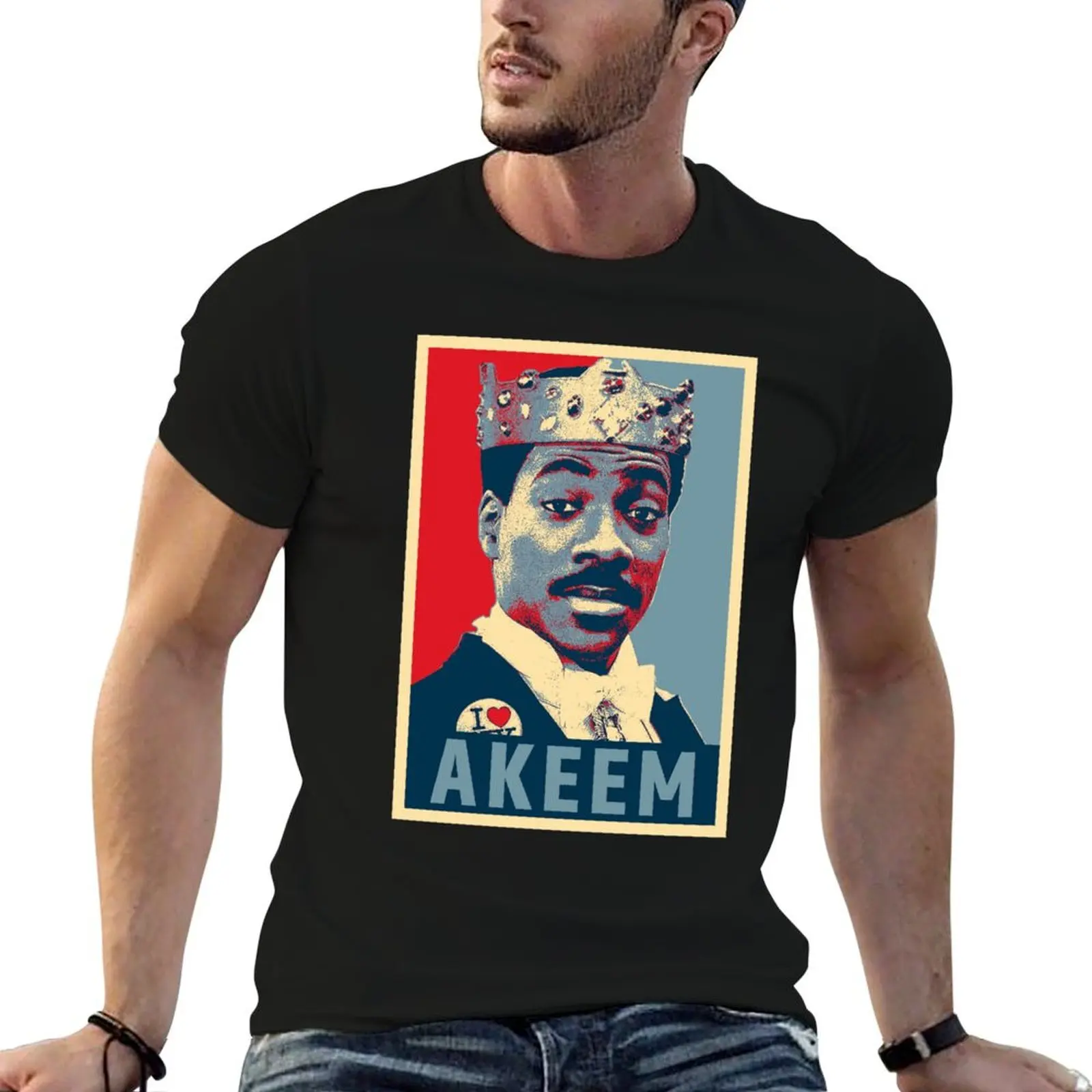 Camiseta Akeem Prince of Zamunda Hope, camiseta de algodón para hombre, camisetas de algodón de alta calidad, camiseta de verano para hombre