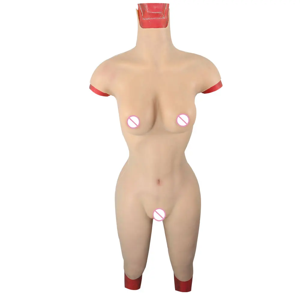 MUSIC POET Silicone Bodysuit Fake Pussy WIth Breast Forms Drag Queen Buttocks Pad Vagina For Transgender Crossdresser Big Boobs