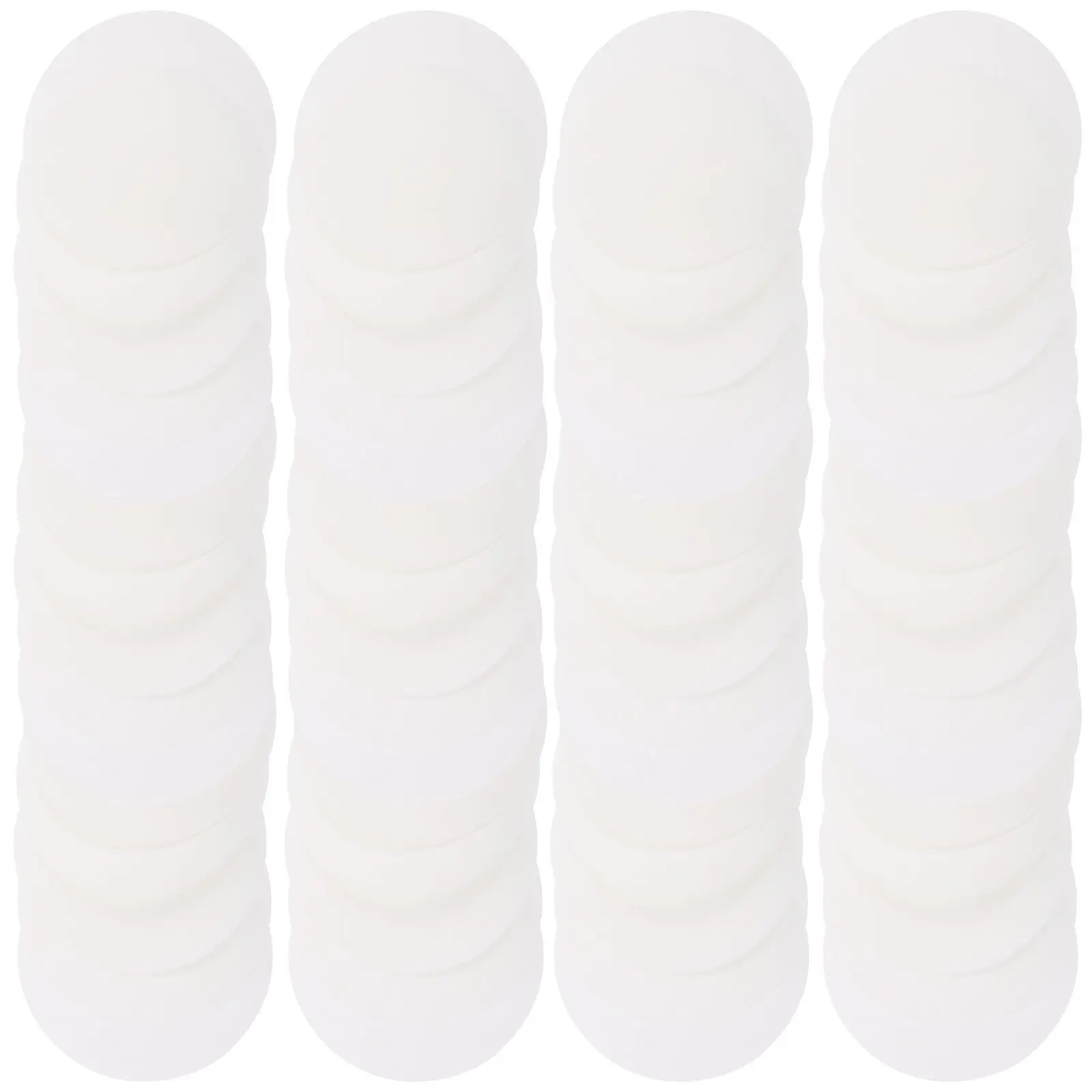 100 Stück Filterpapier, Labor-Testliner, rund, weiß, Lüfterscheibe, mittlere Filtration