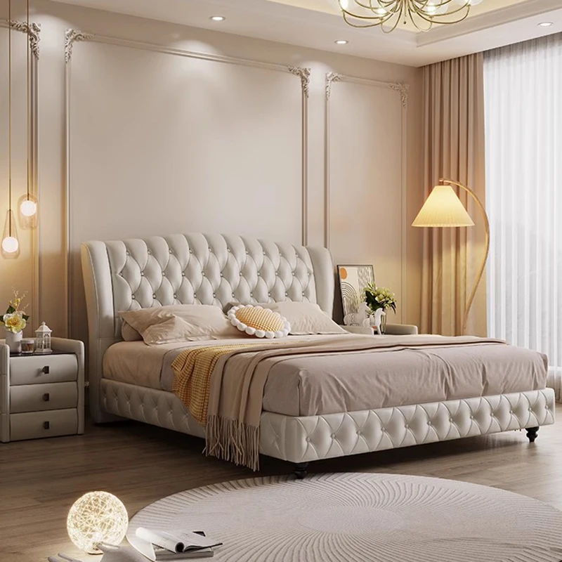 

Sleeping Aesthetic Beds Nordic Storage Space King Size Beds Headboard Luxury Cama De Lujo Para Dormitorio Home Furniture