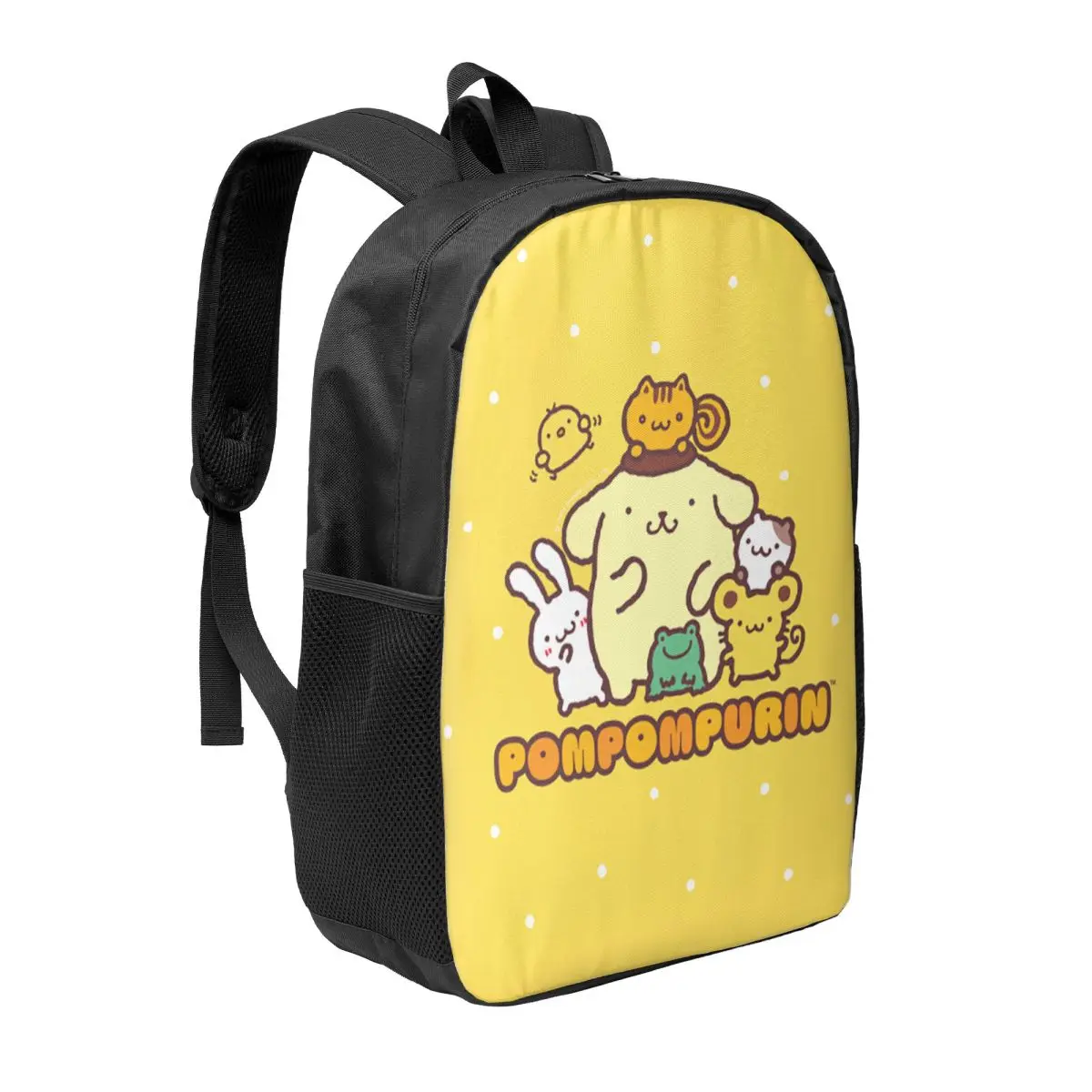 Custom Pom Pom Purin Cute Lovely Travel Backpack Men Women School Computer Bookbag College Student Daypack Bags