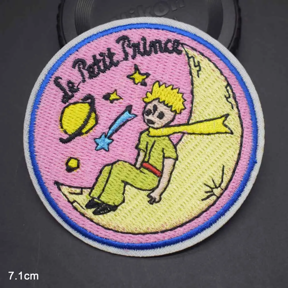 Flying Pilot Little Prince Dog Iron On Embroidered Clothes Le Petit Prince Patches For Clothing Wholesale