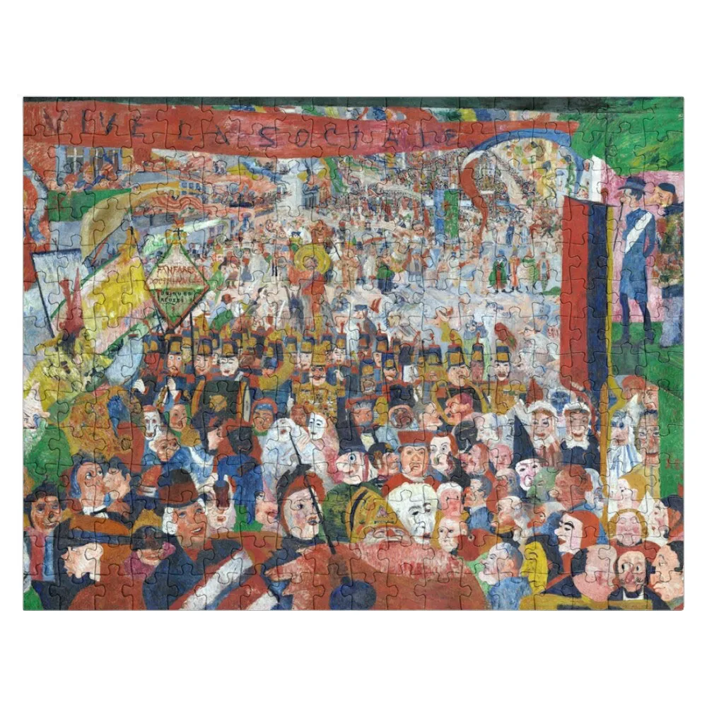 James Ensor Christ's Entry Into Brussels in 1889 Jigsaw Puzzle Custom Jigsaw Custom Kids Toy Personalized Puzzle For Kids