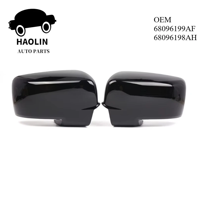 

68096199AF 68096198AH глянцевая черная левая и правая крышка заднего зеркала для Dodge Ram 1500 2013 2014 2014 2016 2017 2018