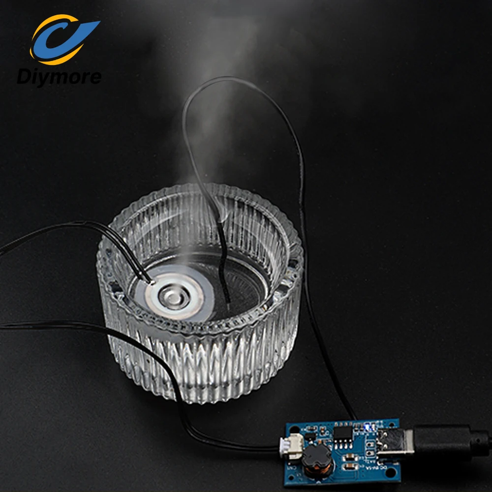 Humidifier Module for Plants DC 5V Powered Misting and Atomizing Drive Circuit Board with Water Shortage Protection Type-C