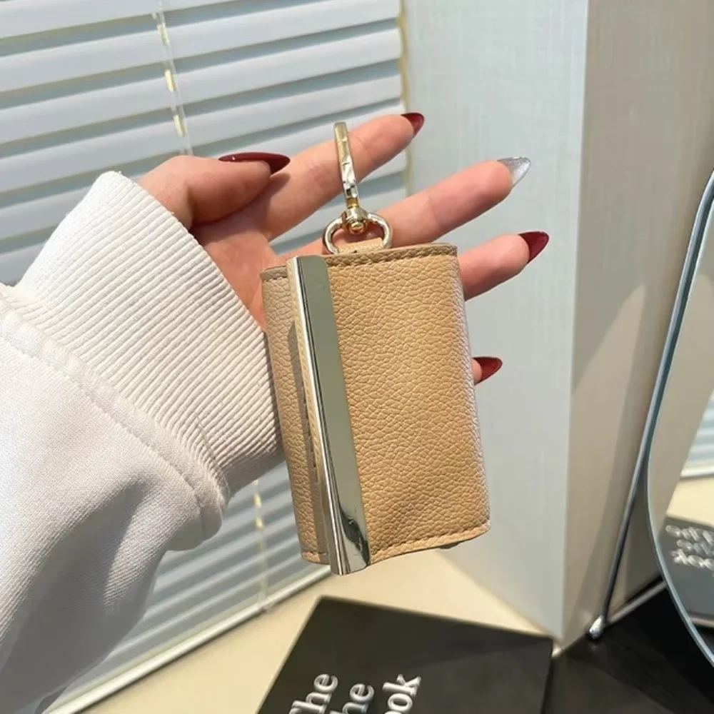 Reusable Mini Keychain Tote Bag Large Capacity Eco-Friendly Foldable Shopping Bag Key Ring Lightweight Expandable Reusable Bag