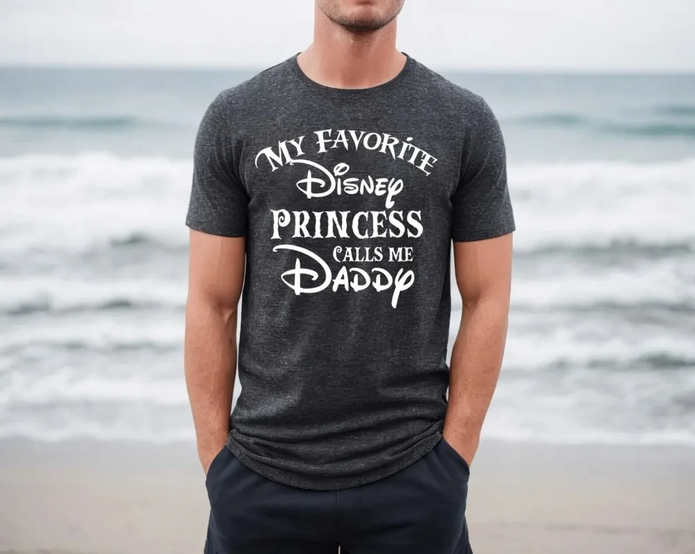 قميص أميرة ديزني المفضلة يدعوني بابا قميص ديزني للرجال قميص ديزني للهالوين قميص عائلة ديزني