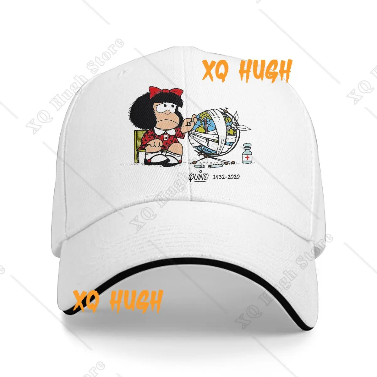 Pure Color Dad Hats Adios Quino Women's Hat Sun Visor Caps Mafalda Quino Comics Manga Girl Peaked Cap