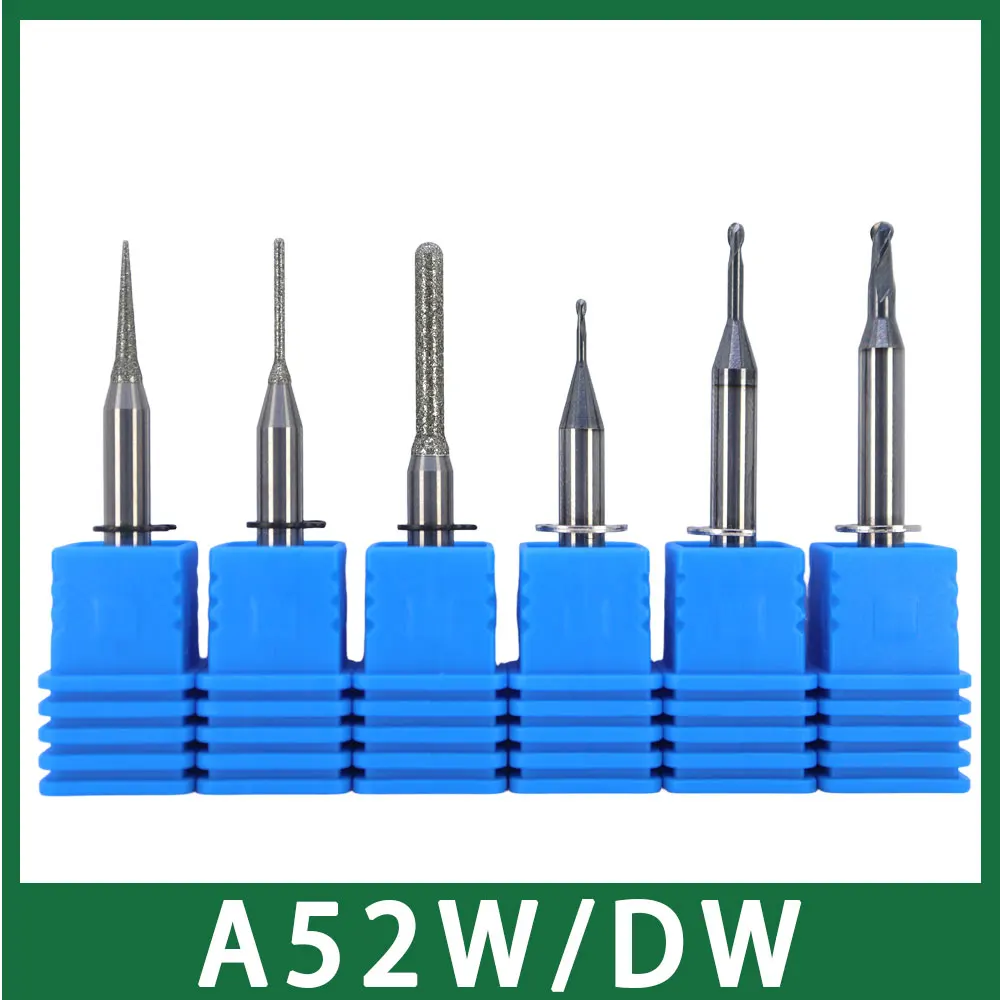 قواطع الطحن UPCERA A52W/A52DW CADCAM D4.0 للزجاج والسيراميك والتيتانيوم وCr وPMMA #1
