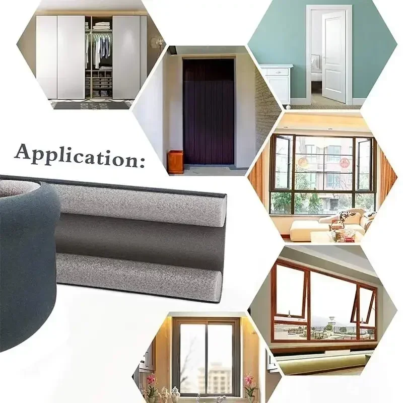 Speciale deurbodemafdichtstrip onder deur Tochtstopper Windgeluid Akoestisch schuim Blocker Insecten Deurstopperhouder