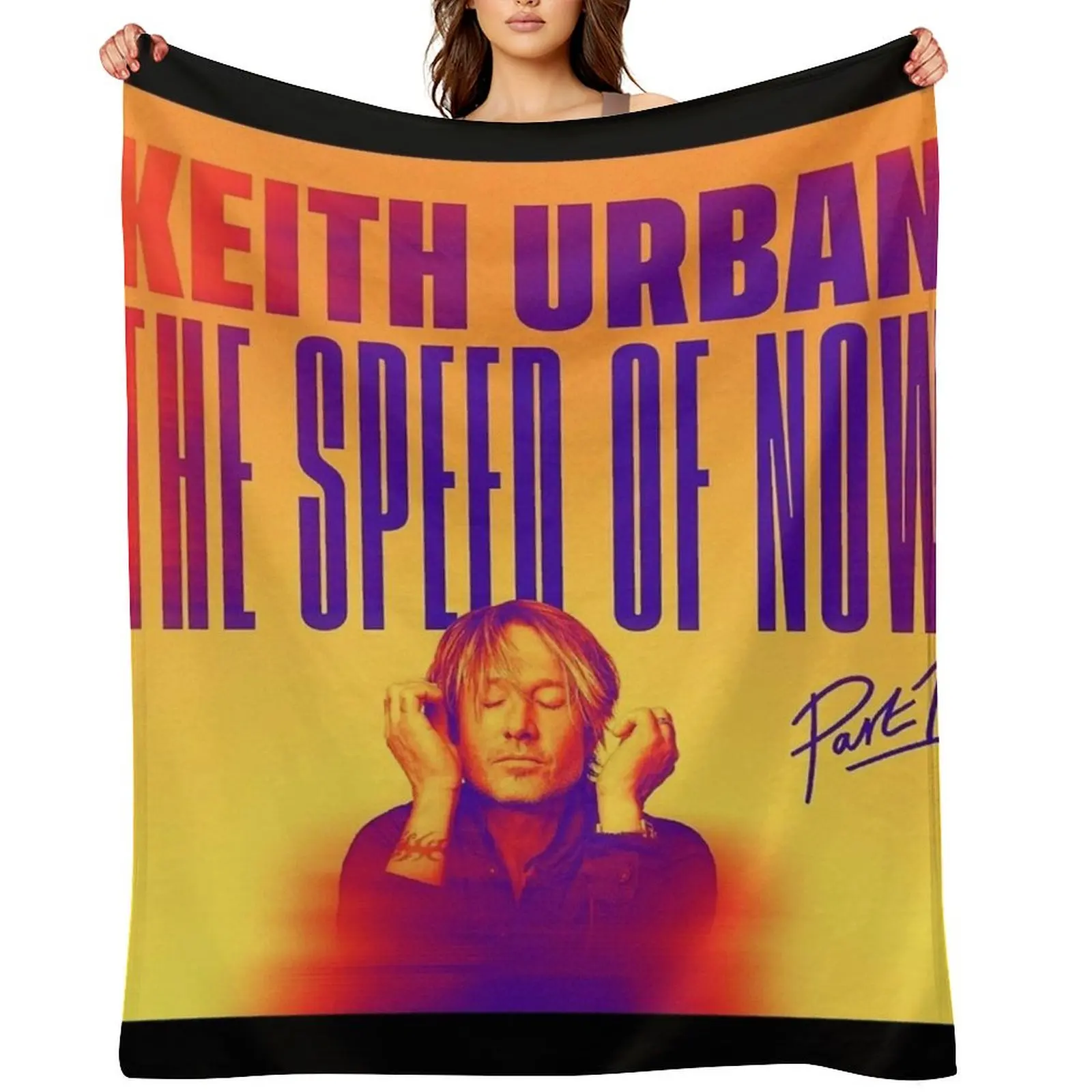 

Keith Urban THE SPEED OF NOW Throw Blanket Plush Hairy Multi-Purpose wednesday Blankets