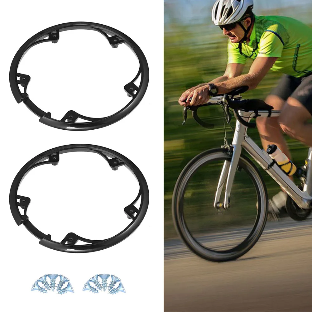 2pcs 48T 5 Holes Bicycle Bike Crankset Chain Wheel Cover Protection Chain Wheel For Mountain Bike Folding Bike     N E W