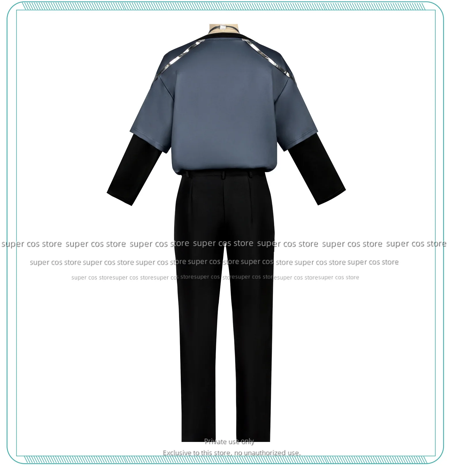 زي AlienStage التأثيري R7 حتى بدلة أداء المرحلة Luka - شكل فريد وامض ذهب - زي الهالوين الخيال العلمي للرجال