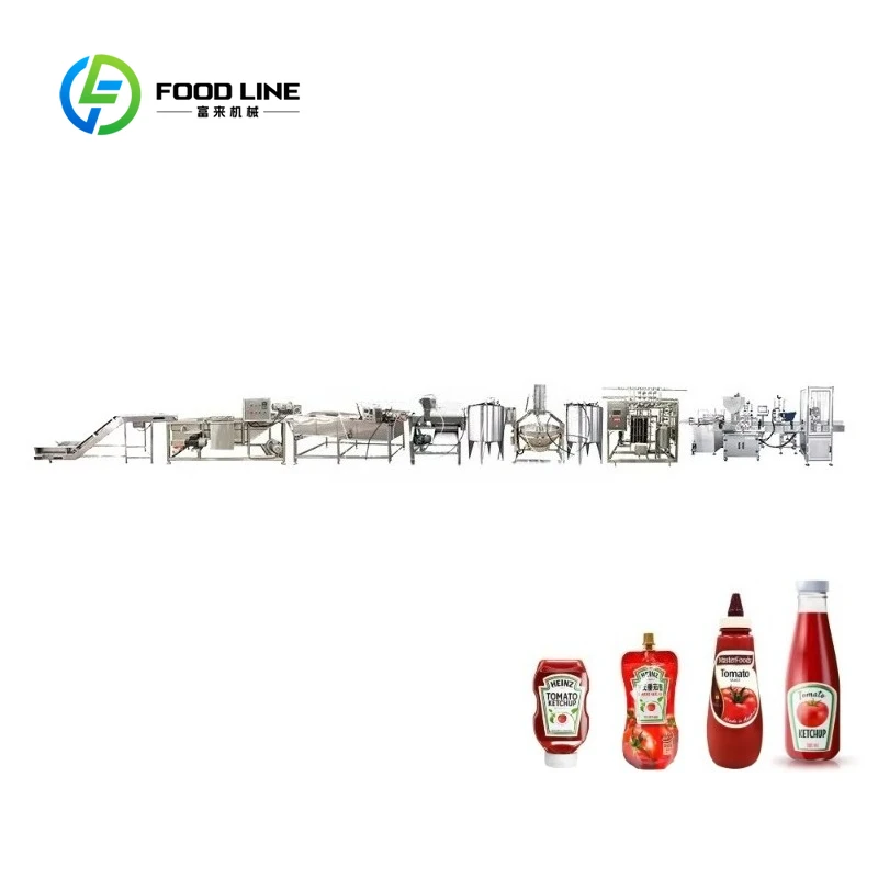 Automatic 10h/t Ketchup Machine Processing Plant Ketchup Making Machinery Production Line