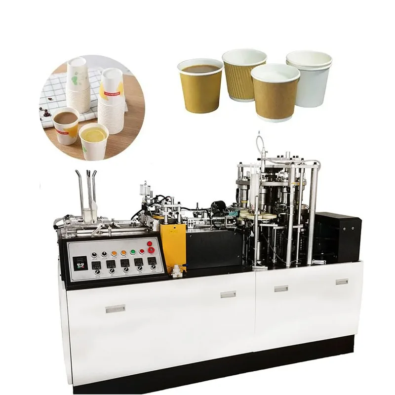 Hot Cold Drink Coffee Paper Cups Making Machine Middle Speed Production Line Two Side Paper Fully Automatic Cup Making Machine