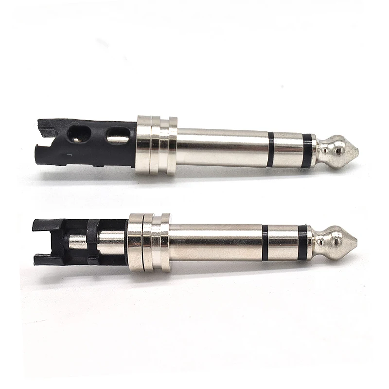 

6.3mm Stereo Male Plug Audio Plug L55 Nickel Plated Plated Jack Stereo Headphone Audio Adapter Adapter Microphone Hot Sell