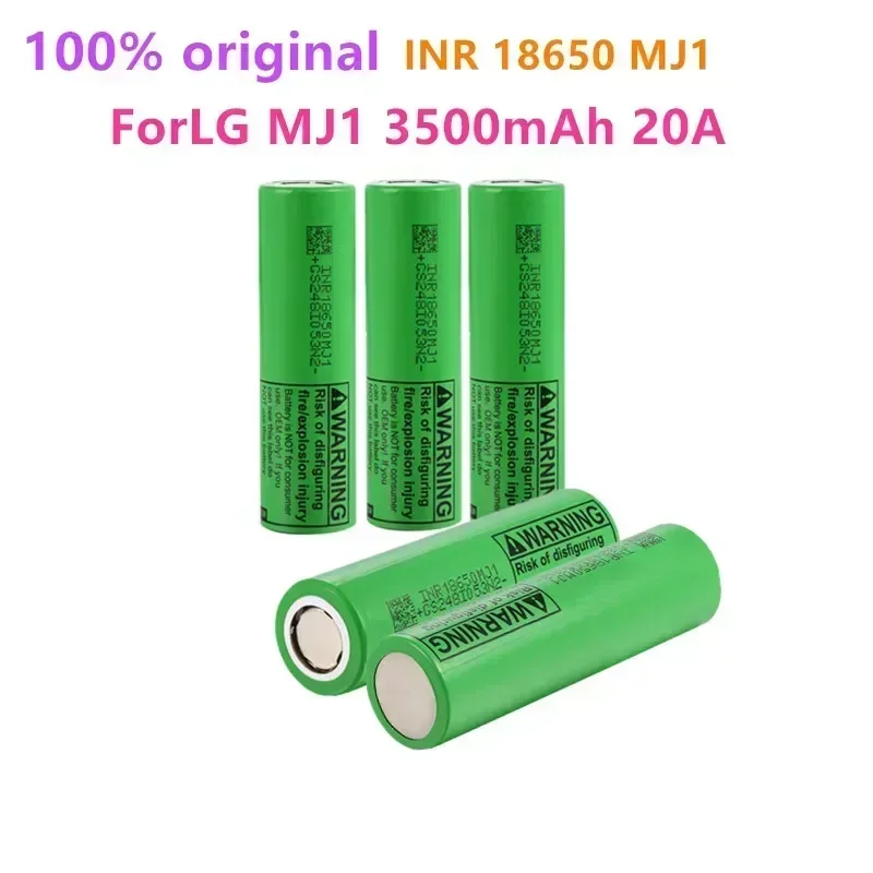 

2024New models10pcs New 100% Original MJ1 INR18650 Battery 3.7v 3500mAh 18650 Li-Ion Rechargeable Battery ForLG