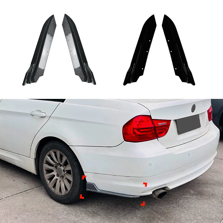 Für BMW 3er E90 2005-2012 Heck-Eckspoiler ABS-Kunststoff Hochglanz Schwarz