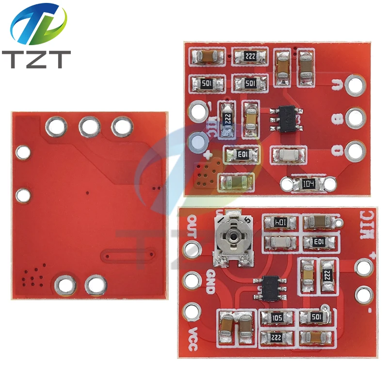 1/3 Stück NEU MAX4466 Elektret-Mikrofon-Verstärkerplatine mit Einstellbarer Verstärkung, Tonabnehmer-Vorverstärker für Arduino