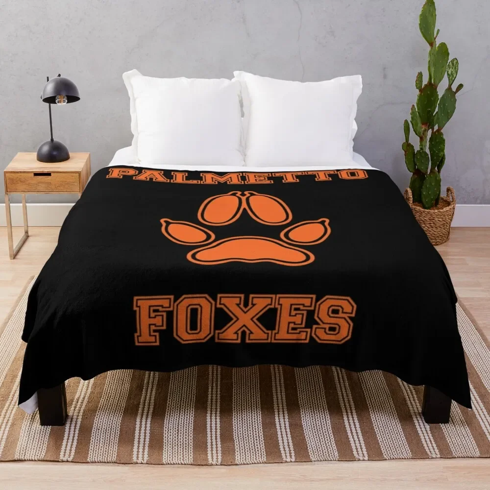 

Palmetto Foxes Throw Blanket Cute Blankets For Baby heavy to sleep Beach Blankets