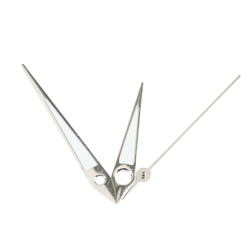 3X Watch Hands Silver Hands Watch Green Super Luminous Suitable For NH35, NH36 Movement B
