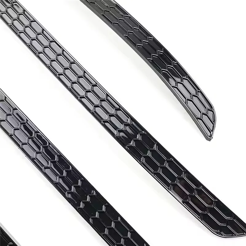 

ABS Black Car Auto Accessories Rear Bumper Fog Light Lamp Cover Trims Honeycomb Style For VW Tiguan R-Line 2022 2023