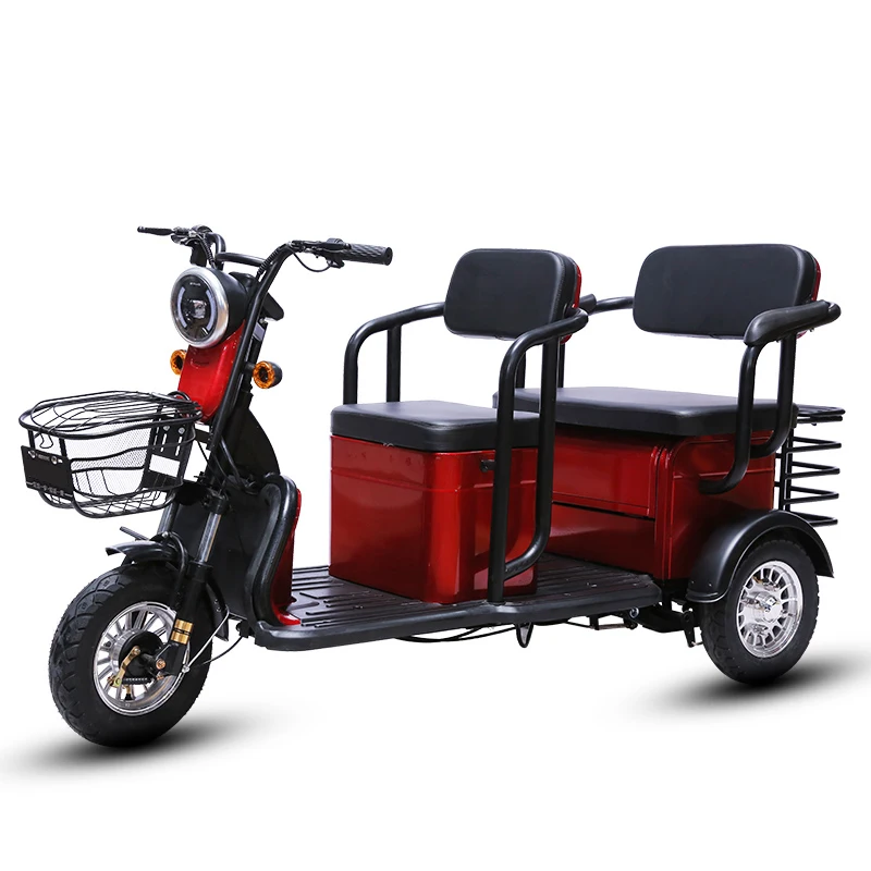 High Quality 600W 800W 1000W 3-wheeled Electric Vehicle Electric Cargo Tricycle 3-wheeled Electric Tricycle 3-Person Motorcycle