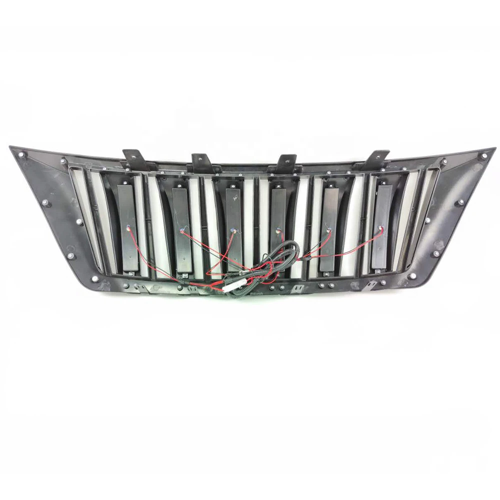 Front Racing Air Intake Grille With LED Light Grill Cover Fit For Nissan Terra 2018 2019 2020 Exterior Car Grills Accessories view 6