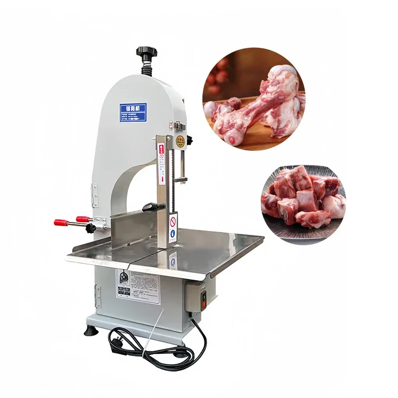 

Waterproof Stainless Steel 430 Meat Slicer Bone Saw Machine For Restaurant Farm 220v Engine Small Business Made China Vertical