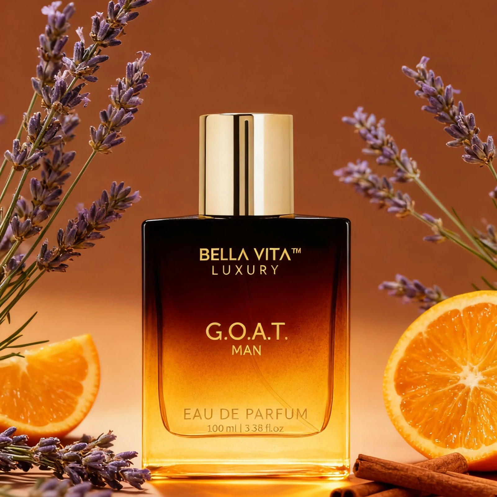 BellaVita Luxury GOAT Man Eau de Parfum 3.4 Fl Oz - كولونيا شرقية وودي جريئة للرجال ملاحظات البرغموت لافندر باتشولي لون #3