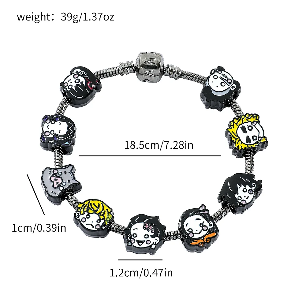 1pc Anime Character DIY Bracelet Kamado Nezuko Unisex Pendant Cosplay Prop Bracelet Accessories