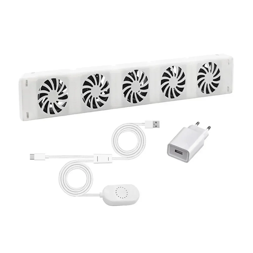 5-Fan Radiator Fan Voor Smart Radiator Booster Uitbreiding Set Ventilator Fan 100-240V 50/60Hz AC 350MA Thuis Haard Fan