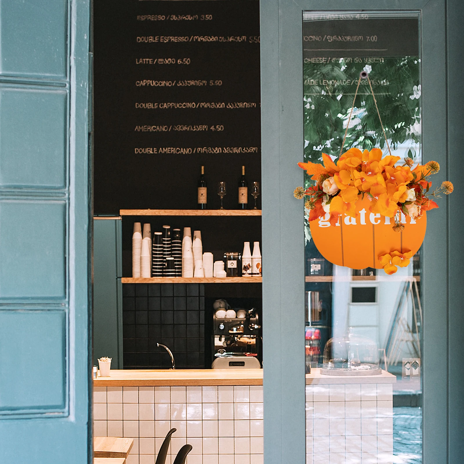 

Artificial Hydrangea Garland Thanksgiving Halloween Wreath Door Decoration Farmhouse Style Decorative Floral Garland