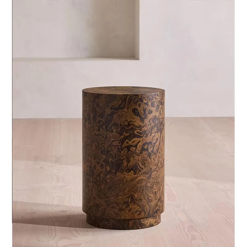 Medieval style high quality design handmade modern high-end living room interior furniture set wooden side table
