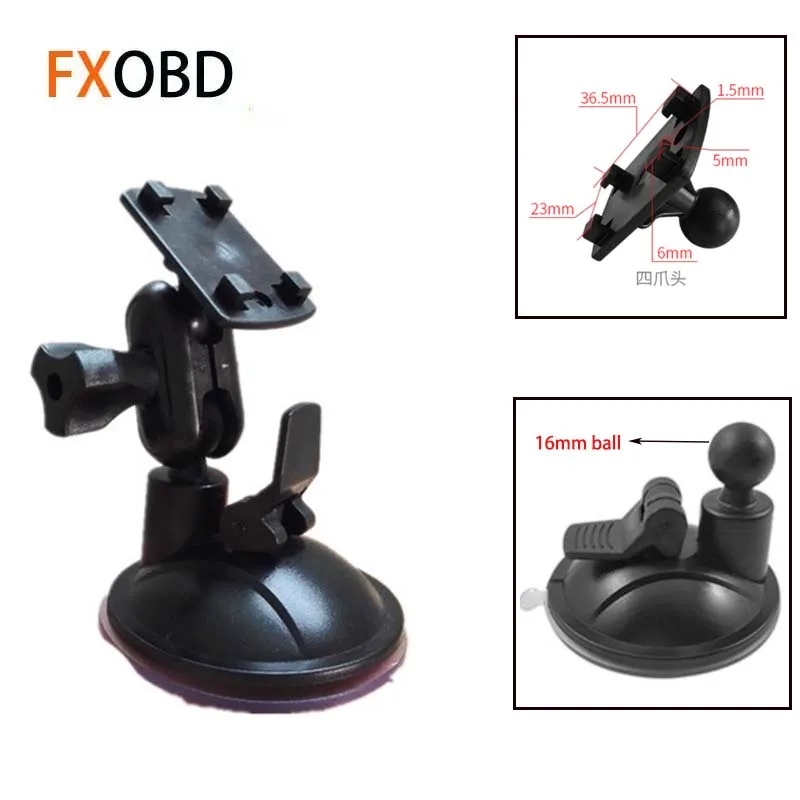 Standard Four Jaw Joint Suction Cup Bracket for Papago Gosafe150 200 100 Dash Cam 360 degree Adjustable for Windshield DVR Mount