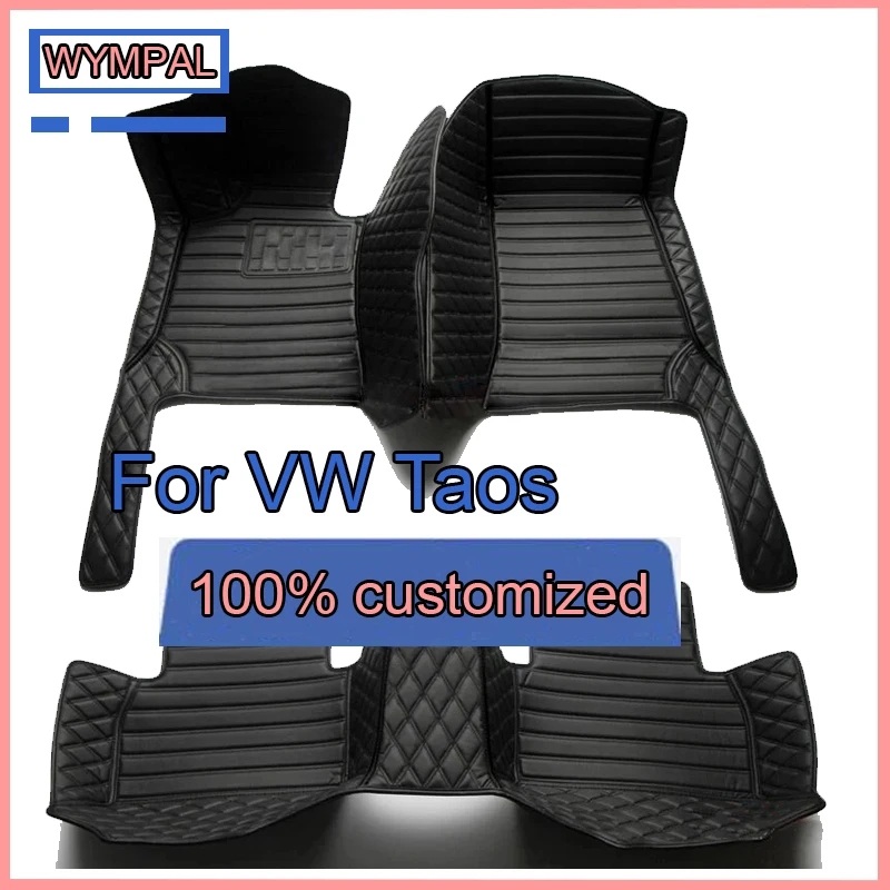 Floor Mats For VW VW Taos Tharu 2020~2023 Waterproof Tapetes Para Automovil Car Mats Alfombra para Auto Car Accessories