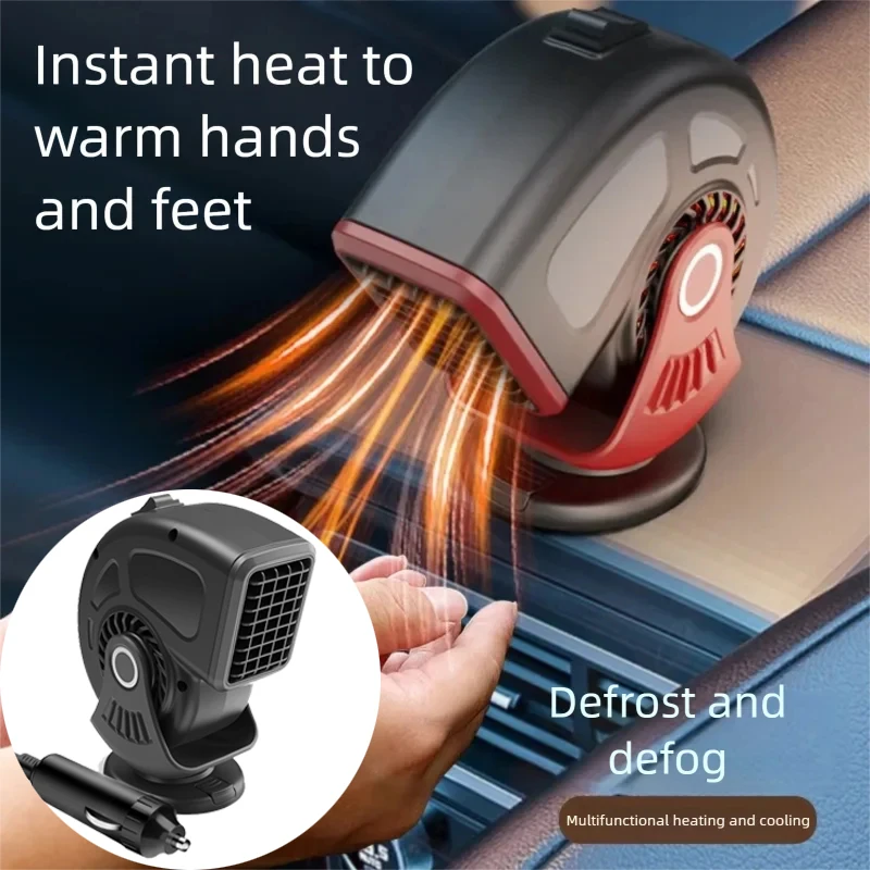 

Portable 12V 120W Car Heater 2-In-1 Heating&Cooling Fan Plug In Cigarette Lighter Defroster Heathing Anti-Fog For Car Windshield