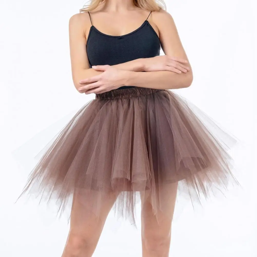 Fluffy Princess Petticoat Underskirt Dancing Dress for Cosplay Party Carnival Tulle Skirt 1950s Vintage Ballet Crinoline Skirt